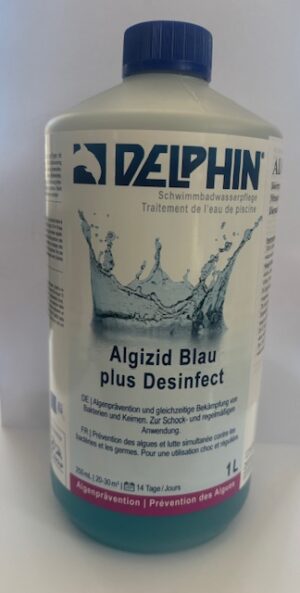 Delphin Algicide Blue Plus Desinfect 1L Pool Treatment - Image 2